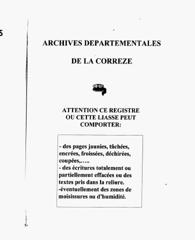 Naissances, mariages, décès (1843-1852)