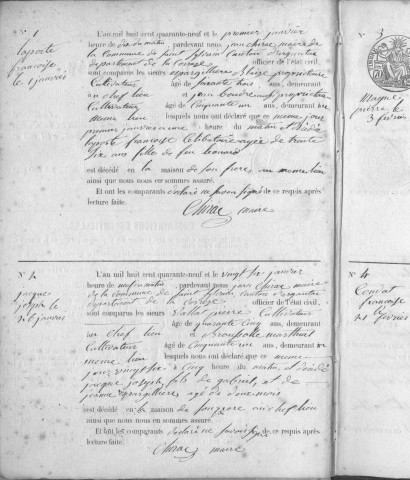 Décès (1849-1868)