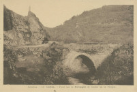 Gimel : "Corrèze - 15. Gimel. - Pont sur la Montagne et Rocher de la Vierge". (sic)