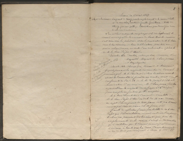 Délibérations du conseil municipal. 18 avril 1887-05 novembre 1893