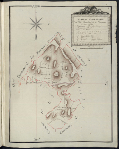 Tableau d'assemblage de Saint-Dézéry