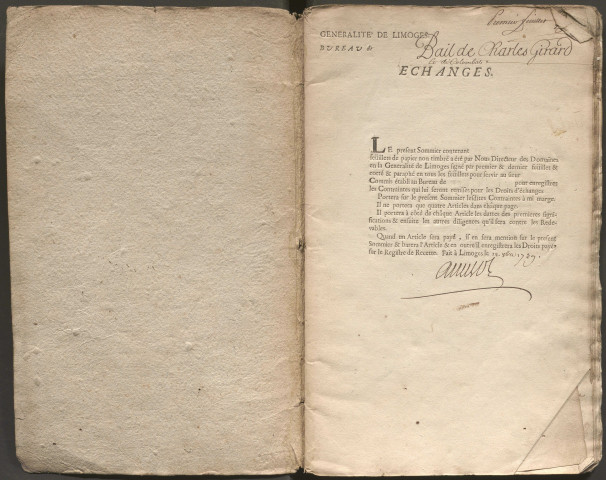 Sommier des contraintes.