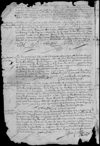 Baptêmes, mariages, sépultures (1675-1695)