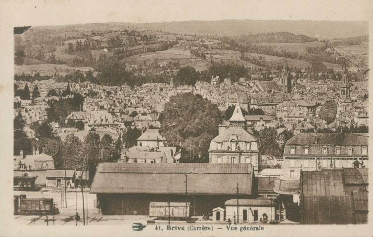 Brive-la-Gaillarde : "41. Brive (Corrèze) - Vue générale".