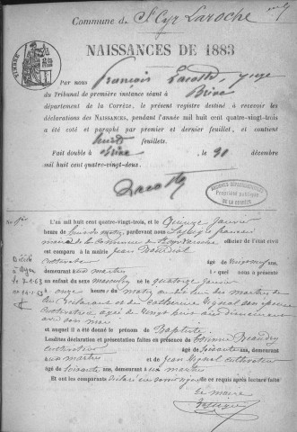 Naissances (1883-1902)