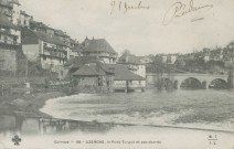 Uzerche : "Corrèze - 38 - Uzerche, le pont Turgot et ses abords".
