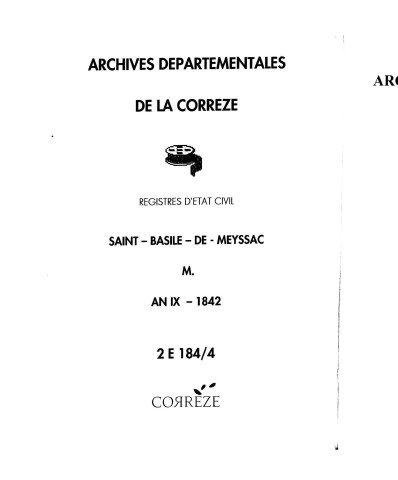 Mariages (1801-1842)