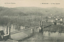Beaulieu-sur-Dordogne : "La Corrèze illustrée - 1. Beaulieu - Le pont suspendu".
