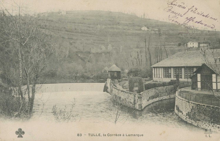 Tulle : "83 - Tulle, La Corrèze à Lamarque".