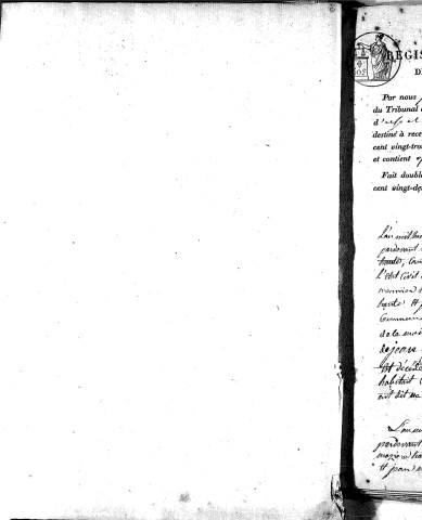 Naissances, mariages, décès (1823-1832)