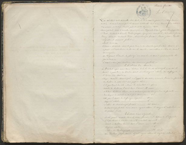 Délibérations du conseil municipal. 21 janvier 1878-07 juin 1931