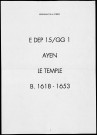 Baptêmes (1618-1653)