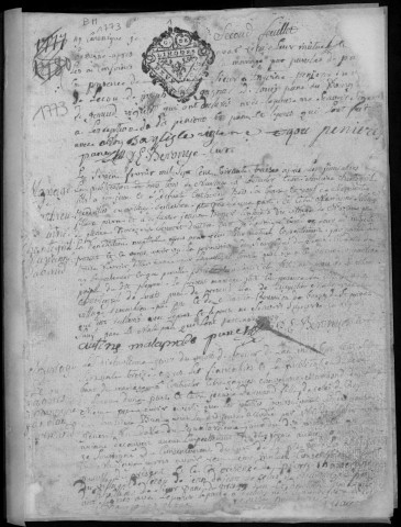 Baptêmes, mariages, sépultures (1773-1782)