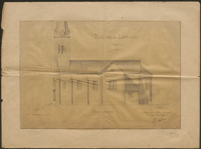 Eglise. Presbytère. Cimetière ; concessions.