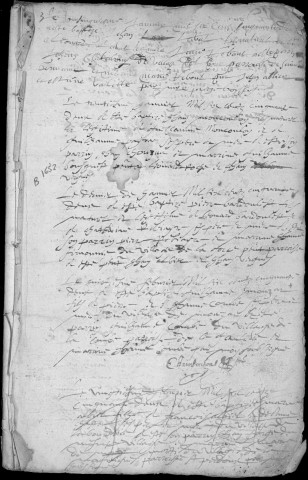 Baptêmes, mariages, sépultures (1651-1702)