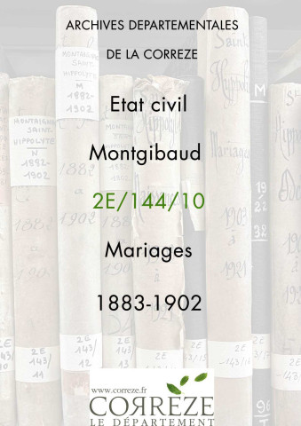 Mariages (1883-1902)