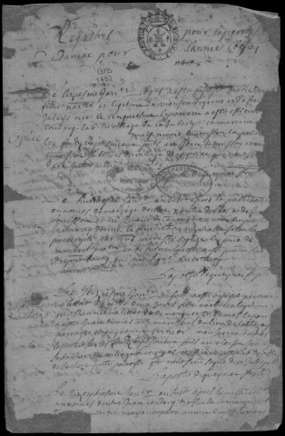 Baptêmes, mariages, sépultures (1697-1721)