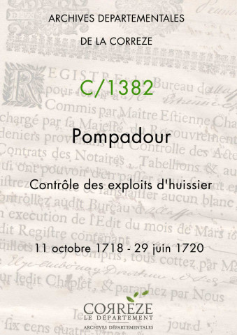 11 octobre 1718-29 juin 1720