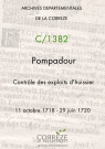 11 octobre 1718-29 juin 1720
