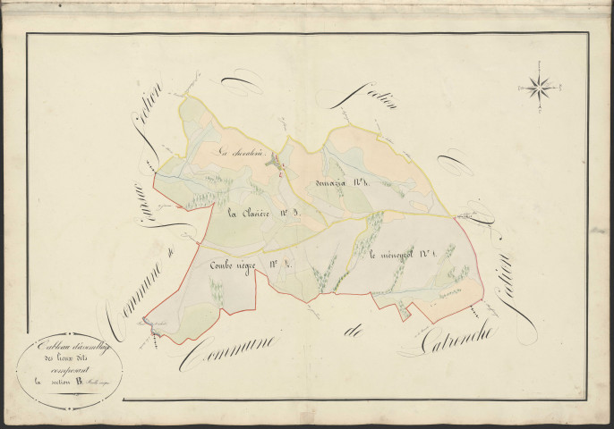 Tableau d'assemblage de la section B