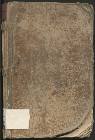 Délibérations du conseil municipal de Pérols. 31 octobre 1868-13 novembre 1892