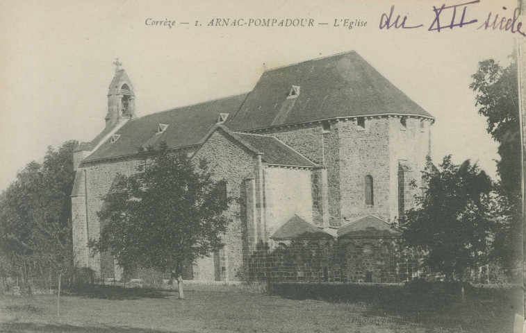 Arnac-Pompadour : "Corrèze - 1 - Arnac-Pompadour - l'église".