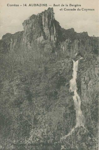 Aubazine : "Corrèze - 14 - Aubazine - Le saut de la Bergère et cascade de Coyroux".