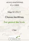 État général des fonds. 1744