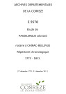 Répertoire chronologique : 17 décembre 1772-31 décembre 1811