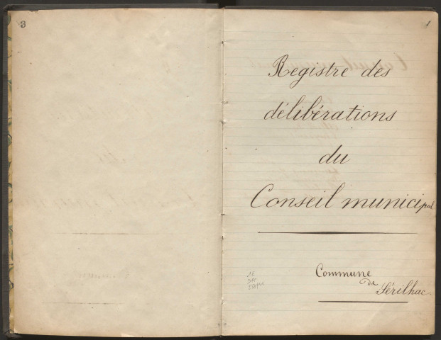 Délibérations du conseil municipal. 17 juillet 1921-16 décembre 1928