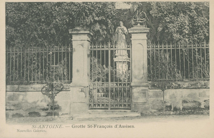 Brive-la-Gaillarde : "St-Antoine. - Grotte St-François-d'Assises.".