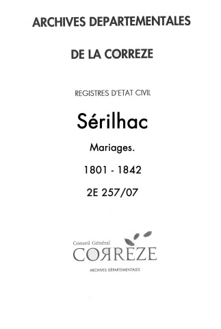 Mariages (1801-1842)