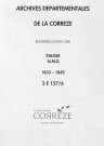 Naissances, mariages, décès (1833-1842)