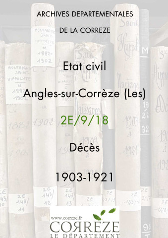 Décès (1903-1921).