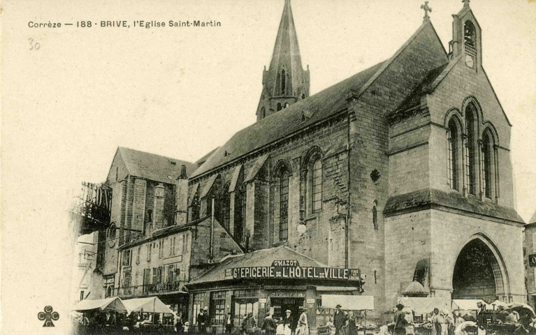 "Corrèze - 188. Brive, l'Eglise Saint-Martin".
