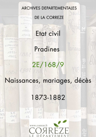 Naissances, mariages, décès (1873-1882)
