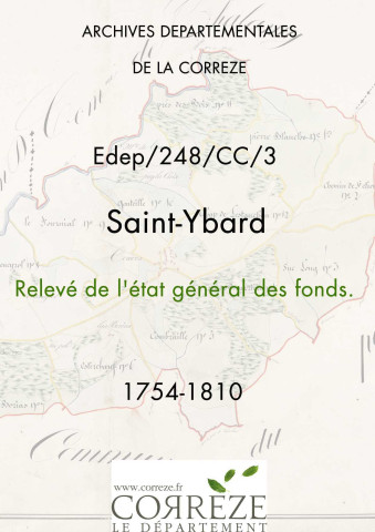 Relevé de l'état général des fonds.