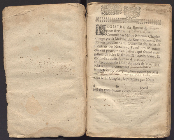 7 avril 1699-31 août 1700