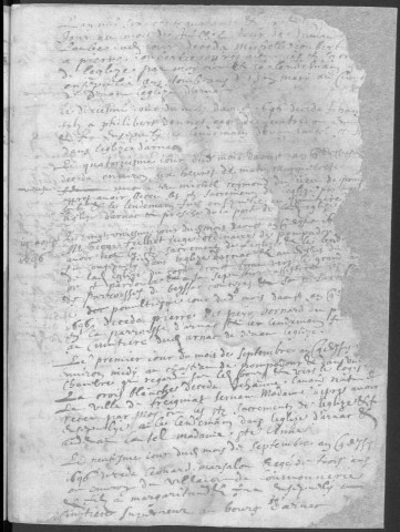 Baptêmes, mariages, sépultures (1645-1752)