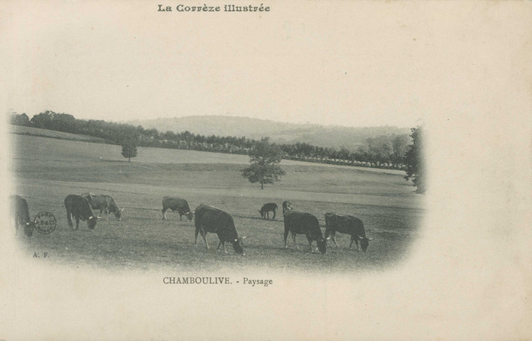Chamboulive : "La Corrèze illustrée - Chamboulive - Paysage".