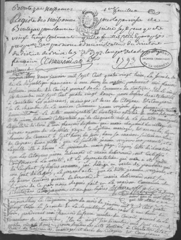 Naissances (1793-1820)