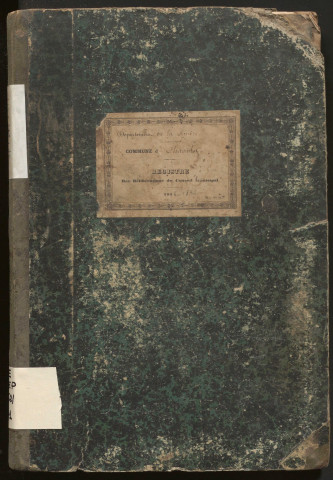 Délibérations du conseil municipal. 10 janvier 1856-10 janvier 1875