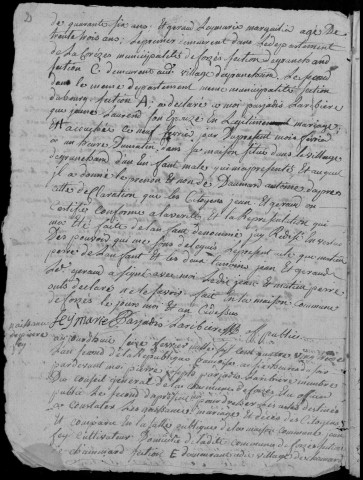 Naissances, mariages, décès (1793-1797)