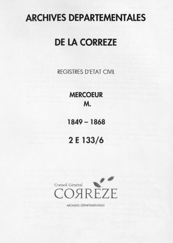 Mariages (1849-1868)