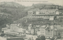 Tulle : "19 - Tulle - Pont de la Barrière et Ecole normale d'instituteurs".