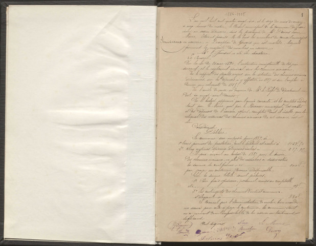 Délibérations du conseil municipal. 16 mai 1886-13 août 1905