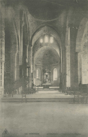 Aubazine : "La Corrèze - Aubazine - Intérieur de l'église".