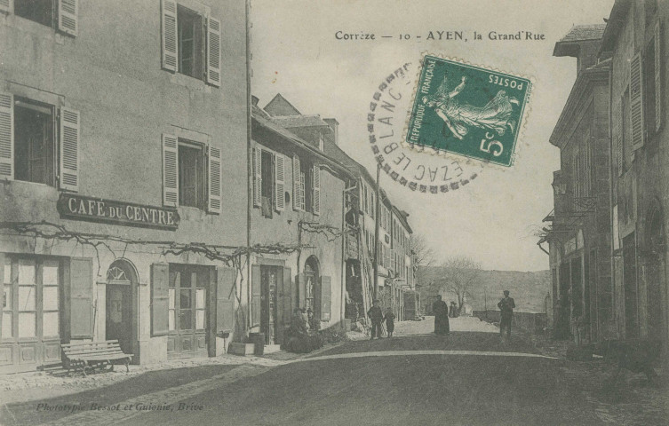 Ayen : "Corrèze - 10 - Ayen, la grand'rue".