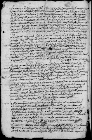 Baptêmes, mariages, sépultures (1763-1778)