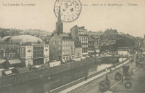Tulle : "La Corrèze illustrée - 10 Tulle - Quai de la République - Théâtre".